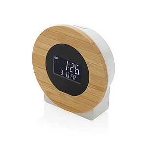 Utah RCS rplastic and FSC® bamboo LCD desk clock