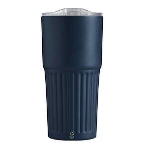 Vacuum drink mug, navy blue
