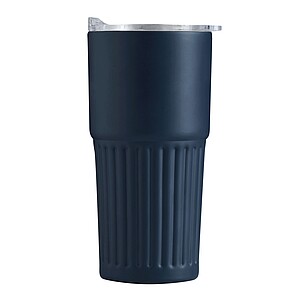Vacuum drink mug, navy blue