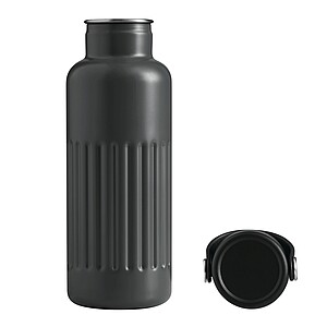 Vacuum drinking bottle, grey