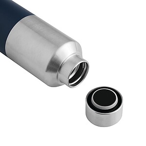 Vacuum drinking bottle, navy blue