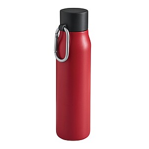 Vacuum drinking bottle, red