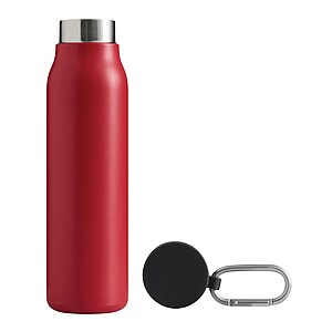 Vacuum drinking bottle, red