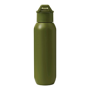 Vacuum insulated drinking bottle 600 ml, army green