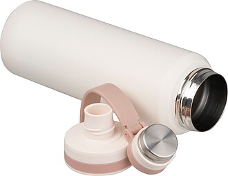 Vacuum stainless steel drinking bottle, 800ml, beige