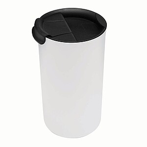 Vacuum travel mug "Noble", white, 450ml.