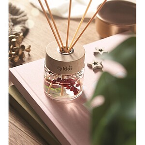 Vanilla aroma reed diffuser, transparent