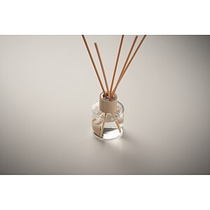 Vanilla aroma reed diffuser, transparent