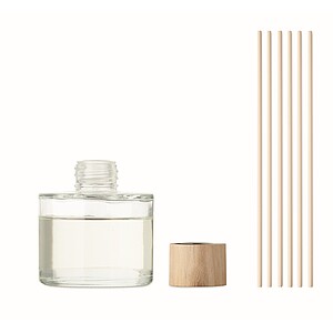 Vanilla aroma reed diffuser, transparent