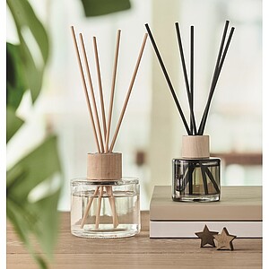Vanilla aroma reed diffuser, transparent