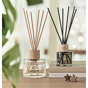 Vanilla aroma reed diffuser, transparent