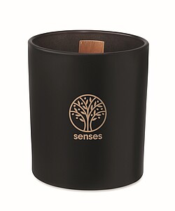 Vanilla fragranced plant based wax candle