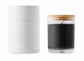 Vanilla fragranced wax candle