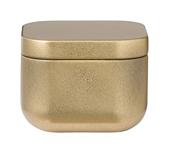 Vanilla scented candle, gold