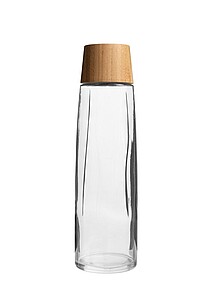 VANILLA SEASON ANAMUDI Elegant 750ml glass drink bottle with a bamboo lid