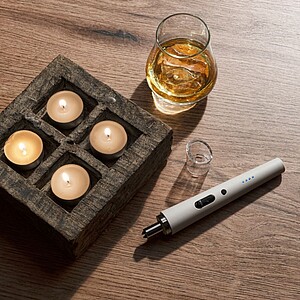 VANILLA SEASON HIKARI Rechargeable lighter, white