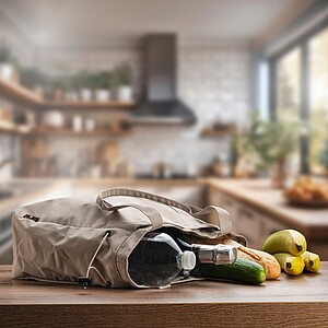 VANILLA SEASON TAMALA Elegant shopping and leisure bag, beige