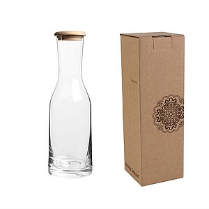 VANILLA SEASON WAINUI Elegant Bohemia Crystal glass carafe with a wooden lid, 1,2l