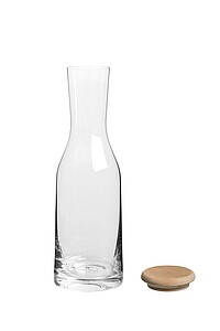 VANILLA SEASON WAINUI Elegant Bohemia Crystal glass carafe with a wooden lid, 1,2l