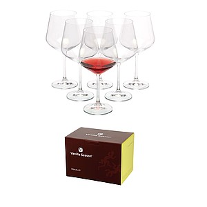 VANILLA SEASON WANAKA 6 Set of six red wine glasses, 570 ml