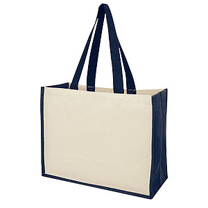 Varai 320 g/m2 canvas and jute shopping tote bag 23L