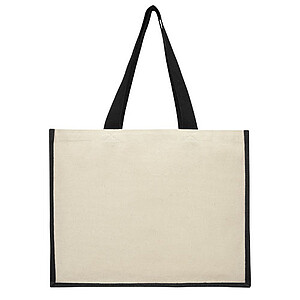 Varai 320 g/m2 canvas and jute shopping tote bag 23L