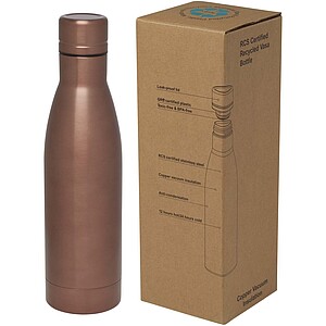 Vasa 500 ml RCS certified recycled stainless steel copper vacuum insulated bottle, bronze