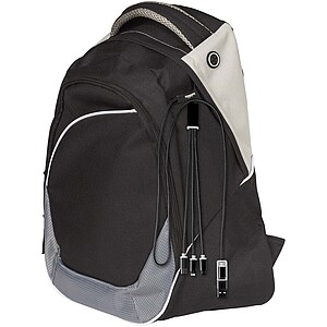 Versatile 5-1 recycled aluminium charging cable, solid black