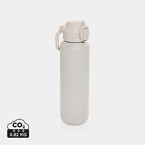 Via RCS Re-steel lockable sport bottle 600ML, beige