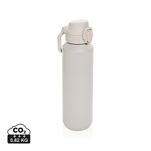 Via RCS Re-steel lockable sport bottle 600ML, beige