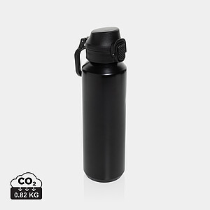 Via RCS Re-steel lockable sport bottle 600ML, black