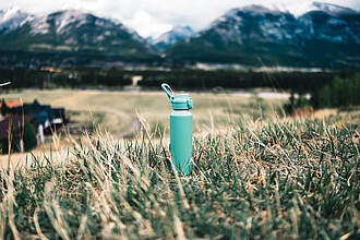 Via RCS Re-steel lockable sport bottle 600ML, green