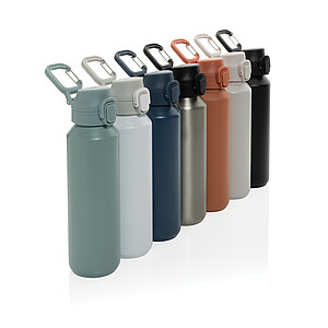 Via RCS Re-steel lockable sport bottle 600ML, navy