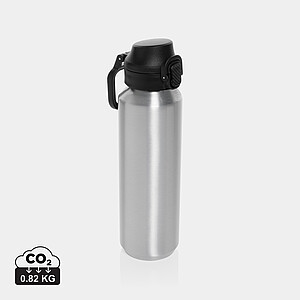 Via RCS Re-steel lockable sport bottle 600ML, silver