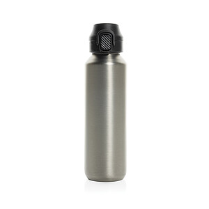 Via RCS Re-steel lockable sport bottle 600ML, silver