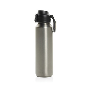 Via RCS Re-steel lockable sport bottle 600ML, silver
