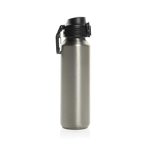 Via RCS Re-steel lockable sport bottle 600ML, silver