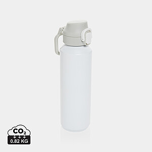 Via RCS Re-steel lockable sport bottle 600ML, white
