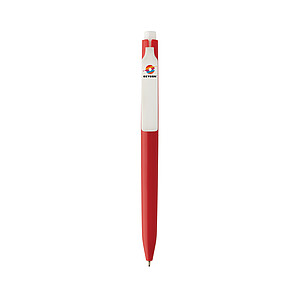 Vibe GRS certified R-ABS pen with ultra glide ink, red