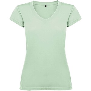 Victoria short sleeve womens v-neck t-shirt, mist green