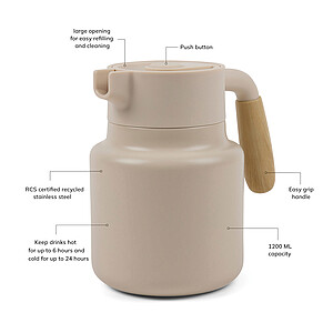 VINGA Arbe RCS vacuum jug 1200 ML, beige