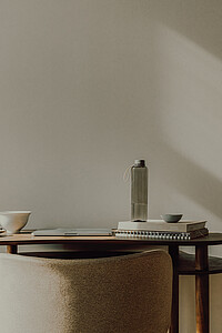 VINGA Arch RCS RPET bottle 550 ML, beige