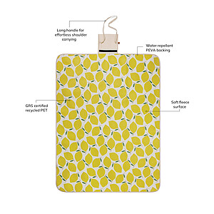 VINGA Arwe GRS picnic blanket, yellow