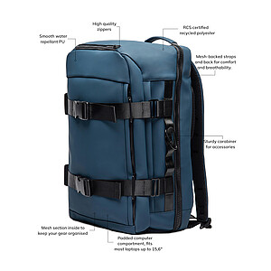 VINGA Baltimore RCS explorer’s backpack, navy