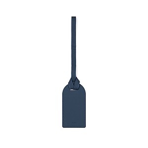 VINGA Baltimore RCS recycled polyester luggage tag, navy