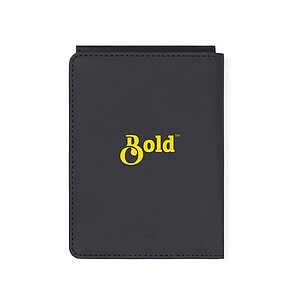 VINGA Baltimore RCS recycled polyester RFID passport cover, black