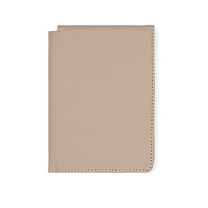 VINGA Baltimore RCS recycled polyester RFID passport cover, greige