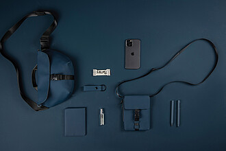 VINGA Baltimore RCS sling bag, navy blue