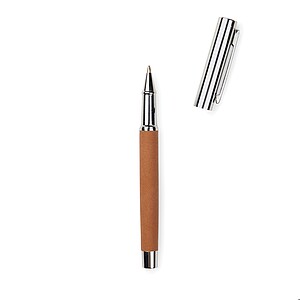 VINGA Bosler RCS recycled SS pen, brown
