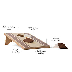 VINGA Cornhole game, brown